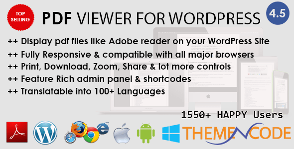 PDF viewer for WordPress 4.5 Released Today