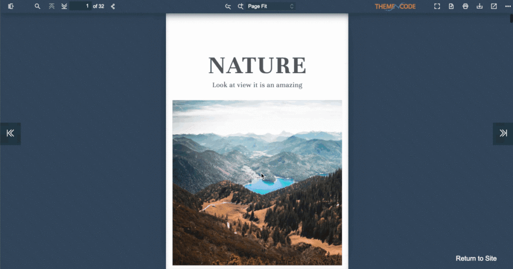 magazine page