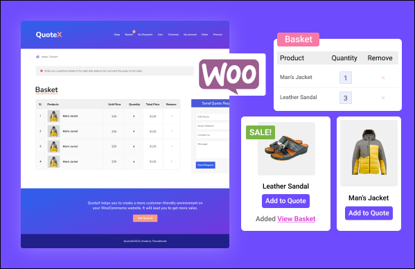 QuoteX- Woocommerce quote Request