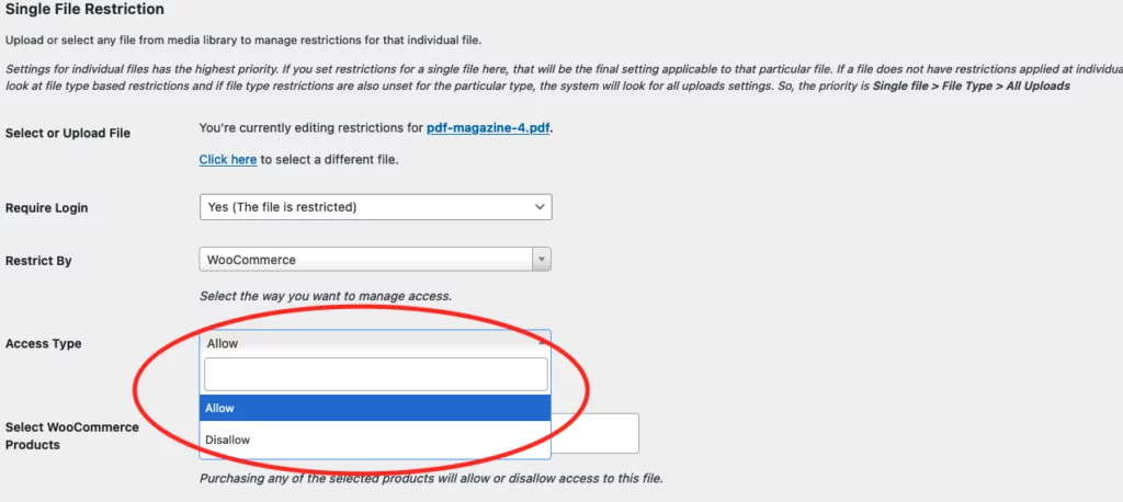 Allow-disallow-user-wfam-dashboard