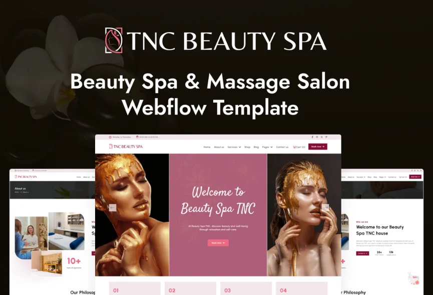 TNC Beauty Spa – New Webflow Spa Template