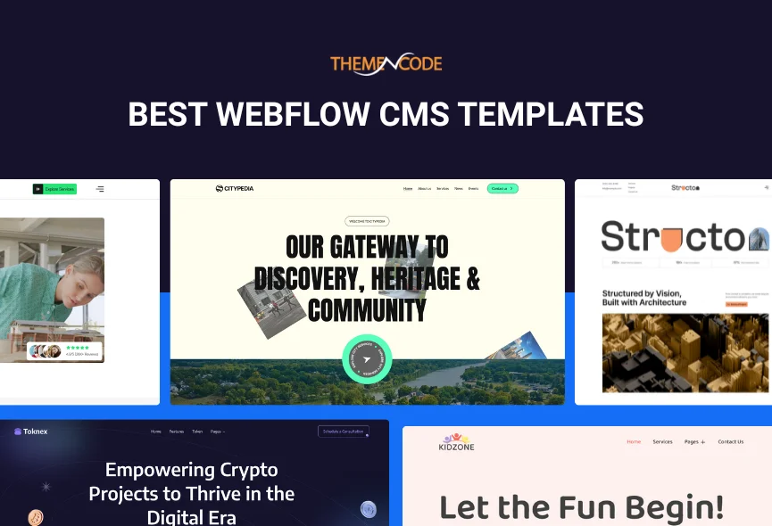 B​​est Webflow CMS templates