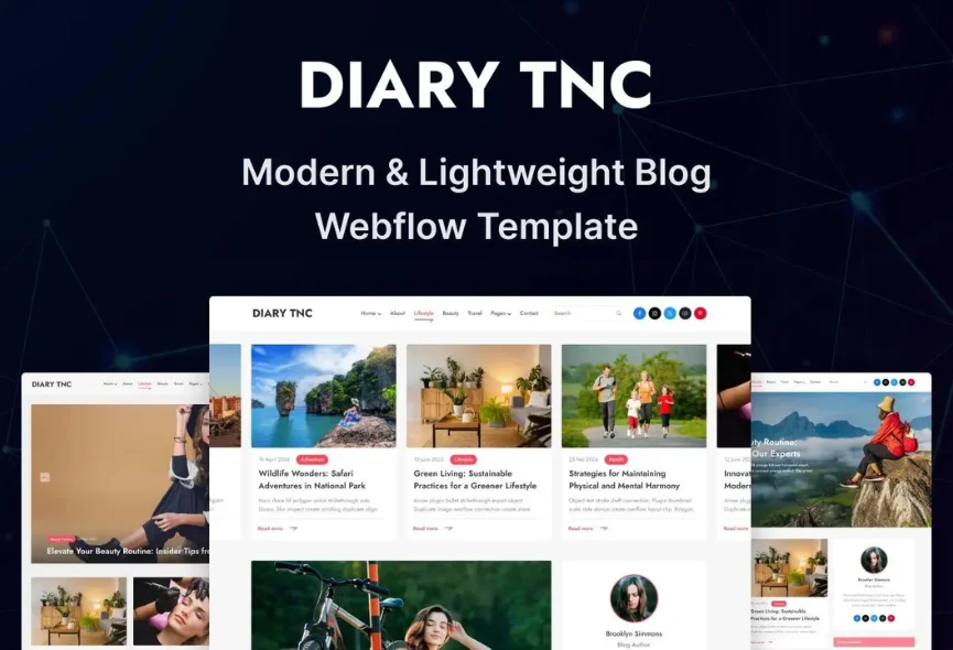 Diary TNC – New Webflow Blog Template