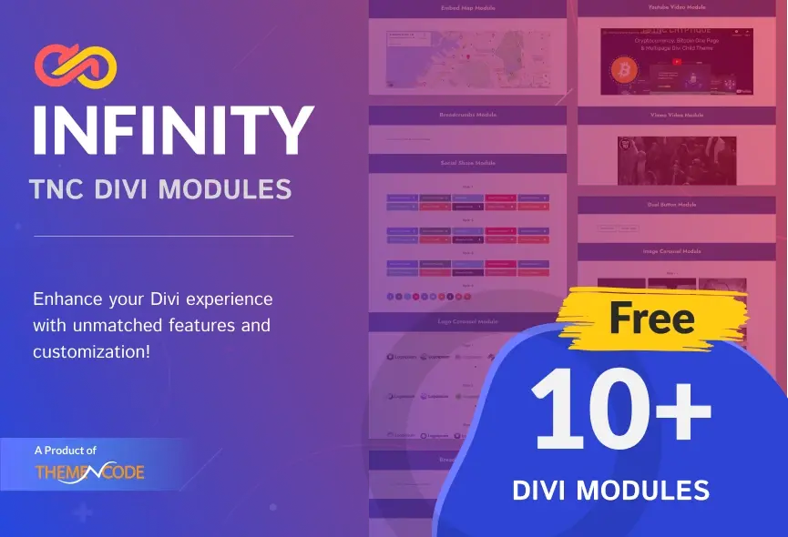 Introducing Infinity TNC Divi Modules – The best free extension for your Divi website