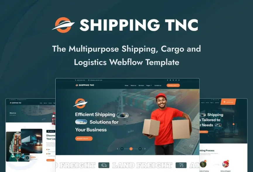 Shipping TNC – New Webflow Logistics Template