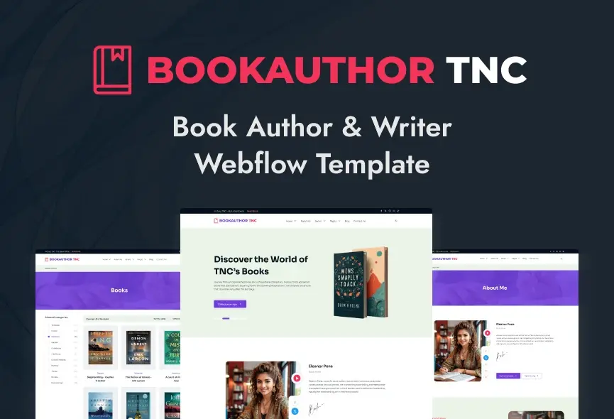 BookAuthor TNC – New Webflow Book Template