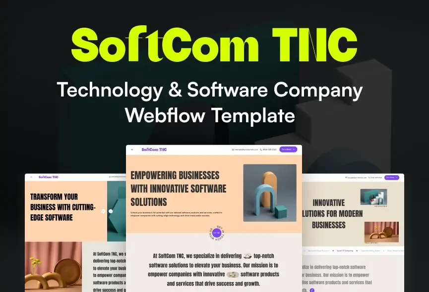 SoftCom TNC – New Webflow Agency Template