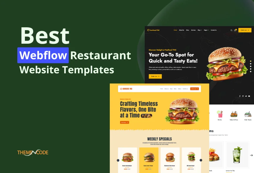 Best Webflow Restaurant Website Templates