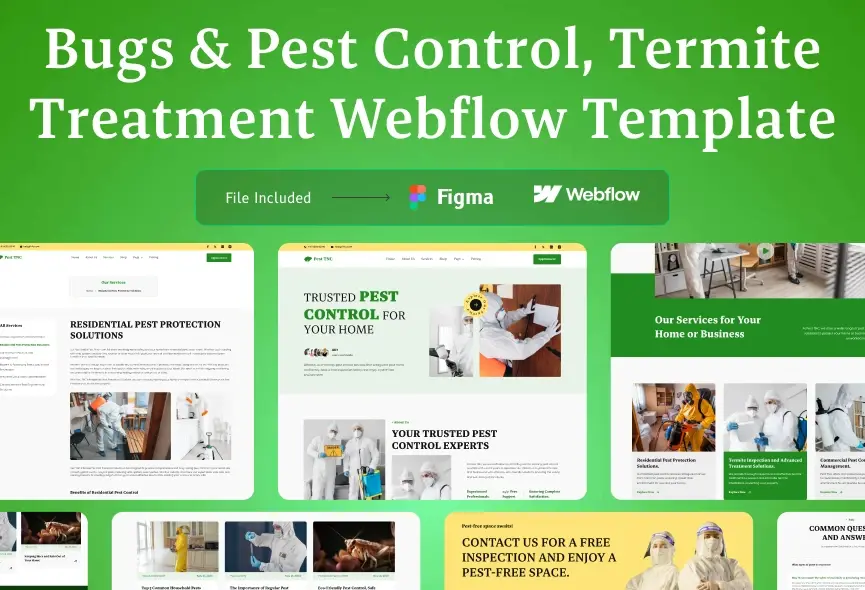 Pest TNC – New Webflow Home Services Template