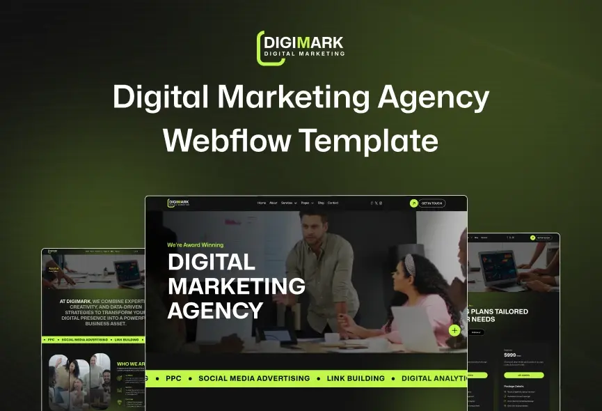 DigiMark – New Webflow Professional Services Template