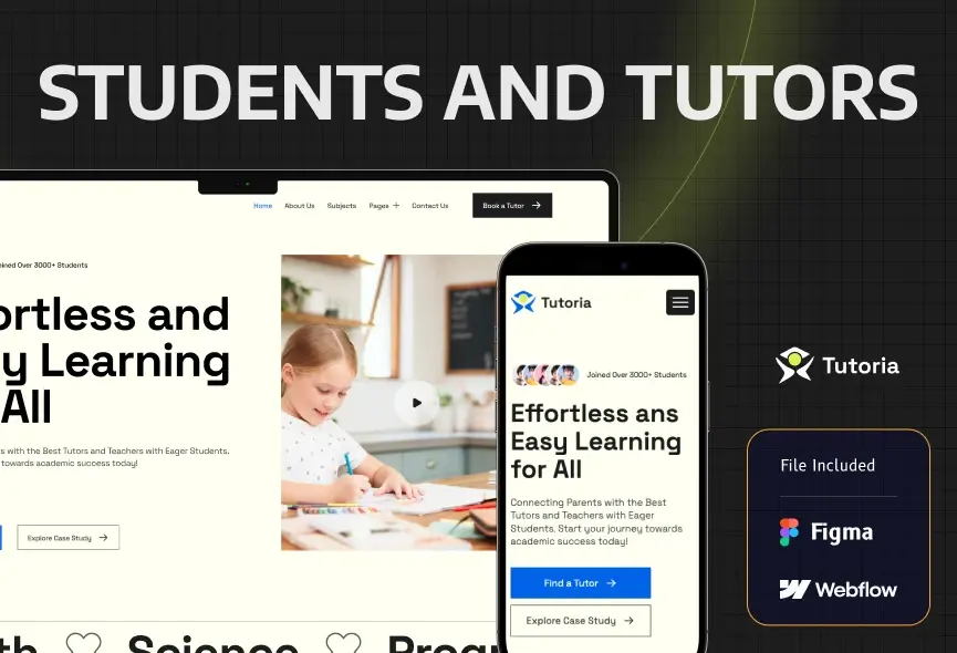 Tutoria – New Webflow Education Website Template