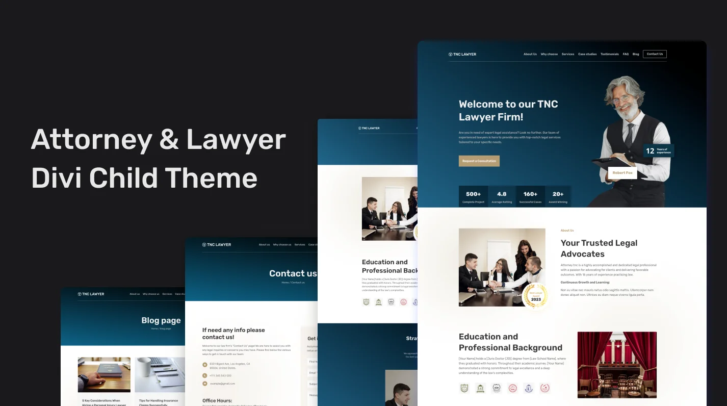 TNC Lawyer Divi Child Theme